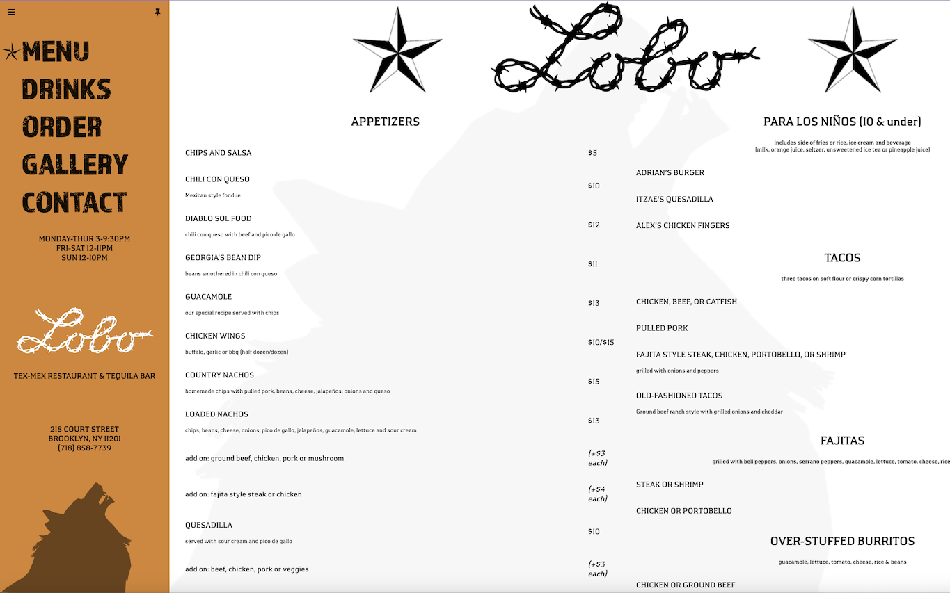 Lobo NYC Restaurant